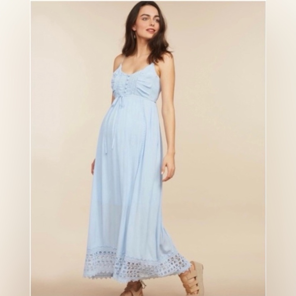 🩵 Motherhood Maternity Light Blue Strap Dress 🩵